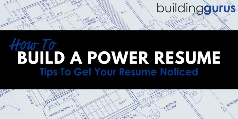 Build A Power Resume